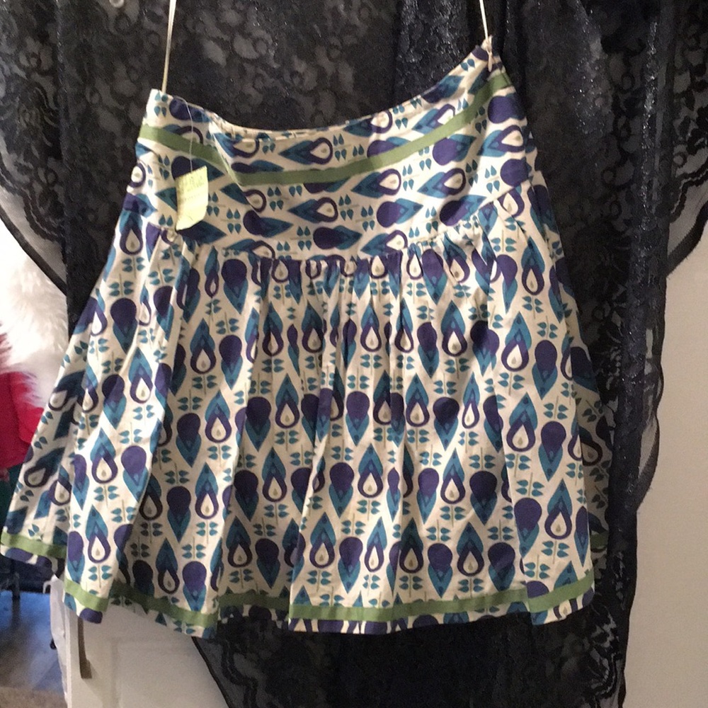 New! 100% Cotton pleated Fossil skirt